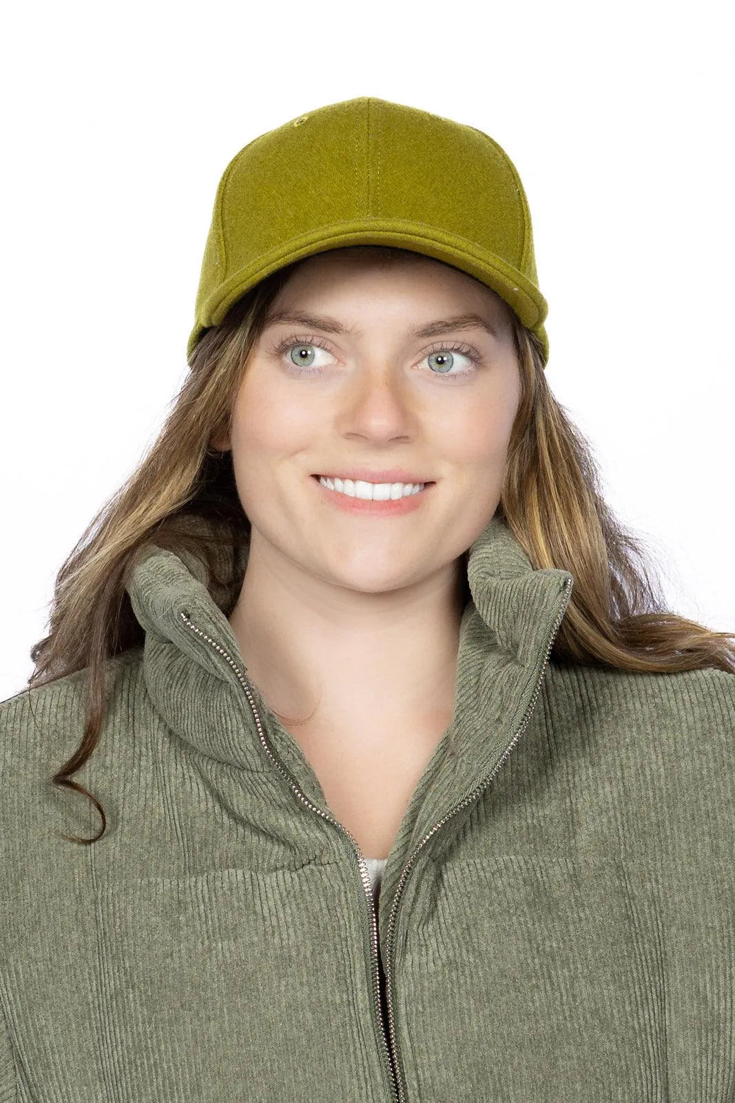 Mossy Pine Wool Baseball Cap - Aria the Fox
