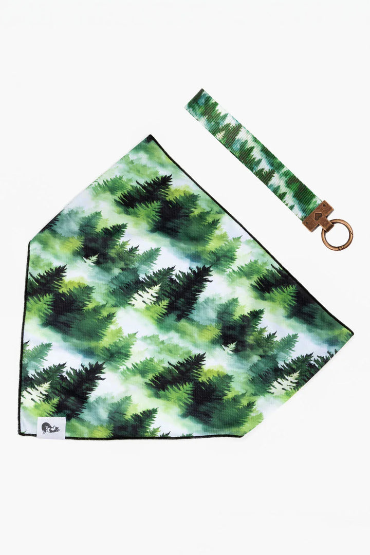 Evergreen Explorer Dog Bandana & Matching Keychain - Aria the Fox