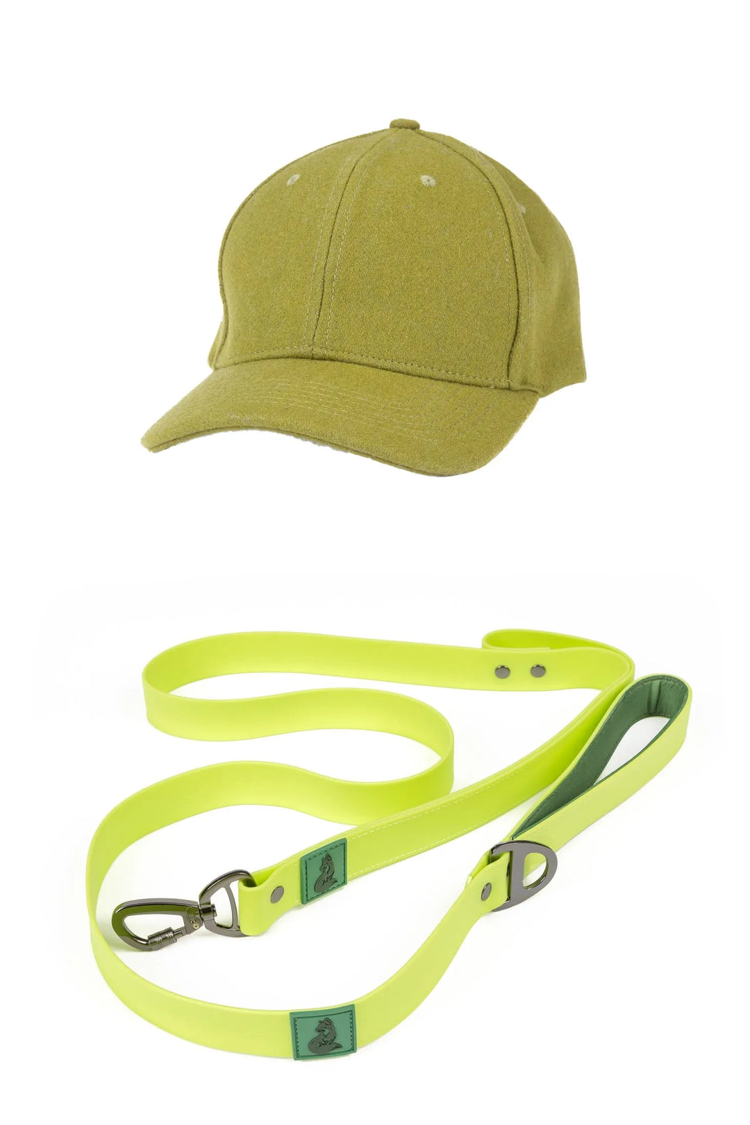 Wool Baseball Hat with Leash Matching Set - Aria the Fox