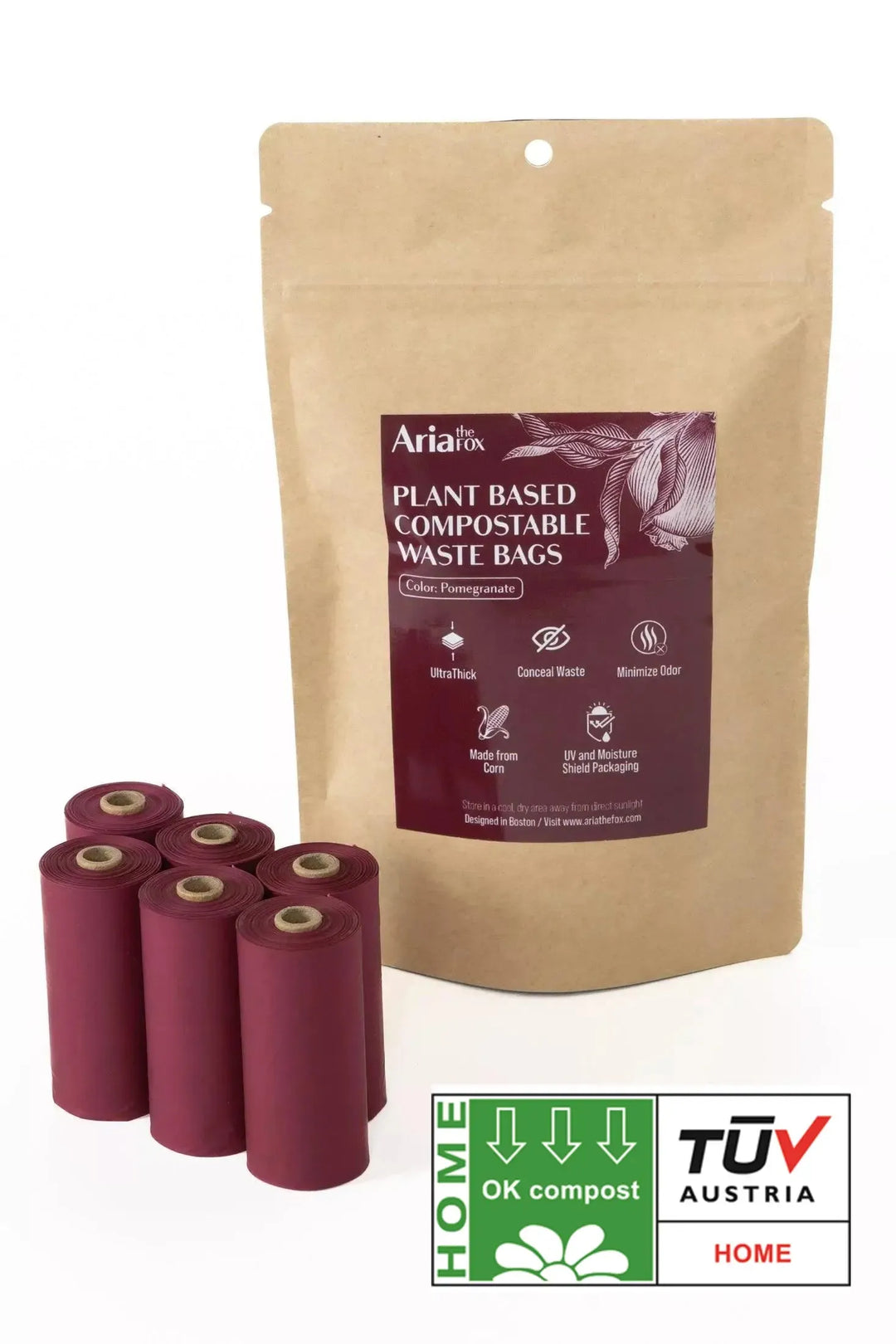 Plant Based Compostable Waste Bags - Aria the Fox