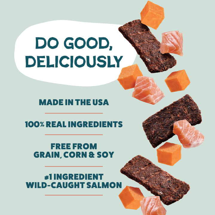 Salmon Loves Butternut Jerky Dog Treats