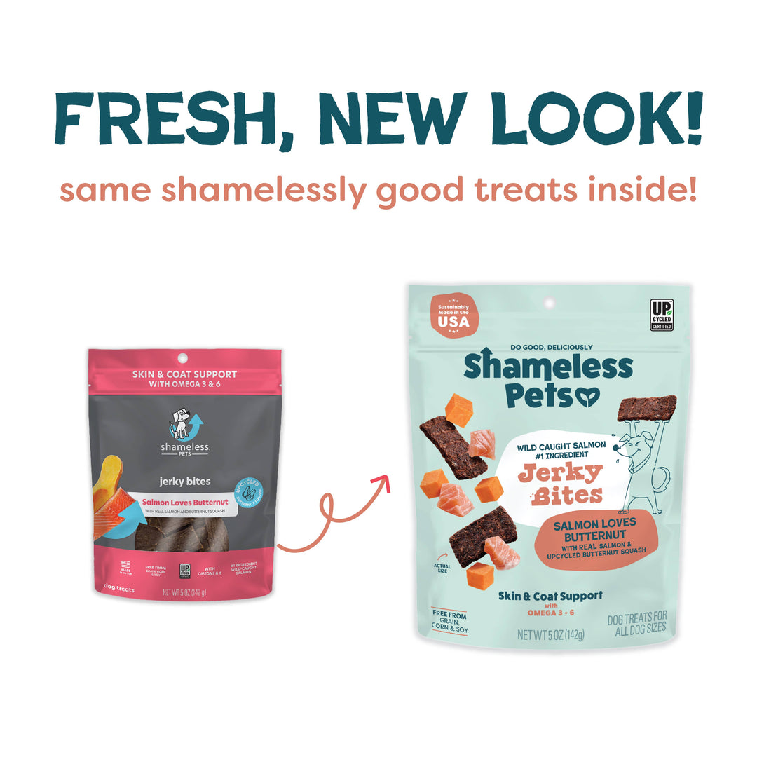 Salmon Loves Butternut Jerky Dog Treats