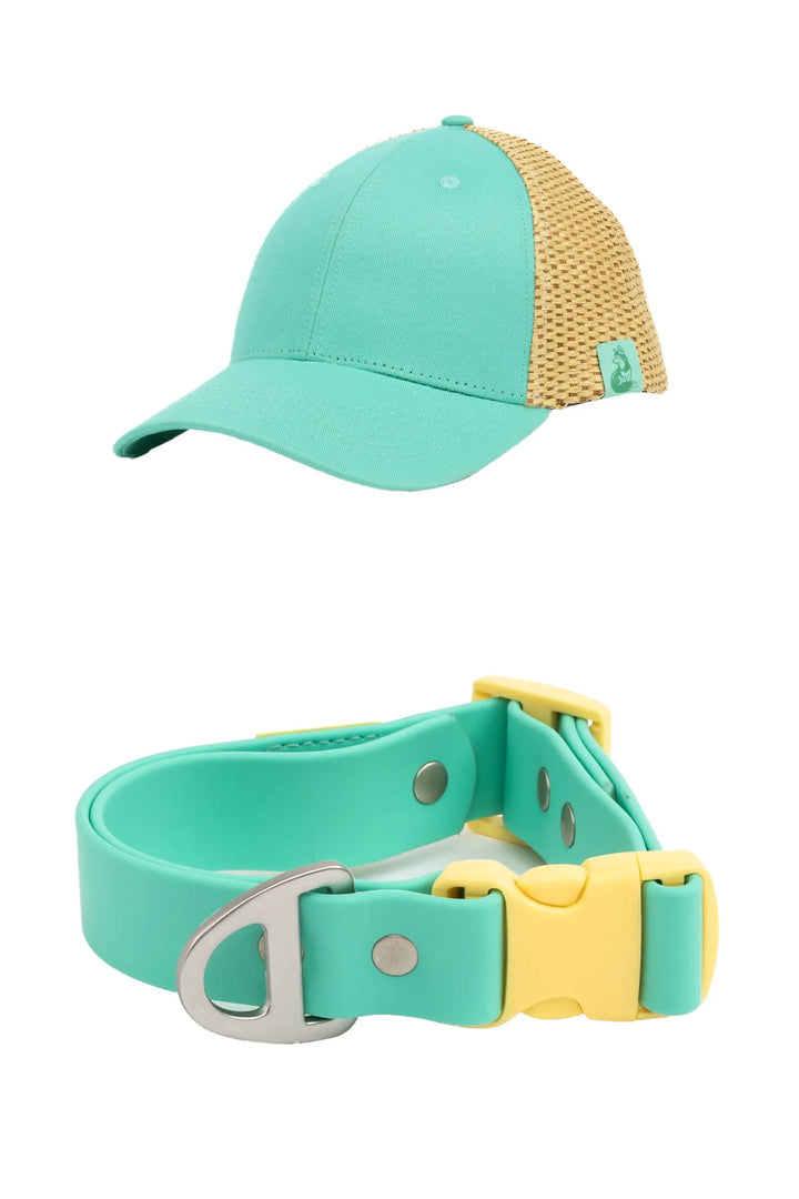 Baseball Cap with Raffia and Collar Matching Set - Aria the Fox